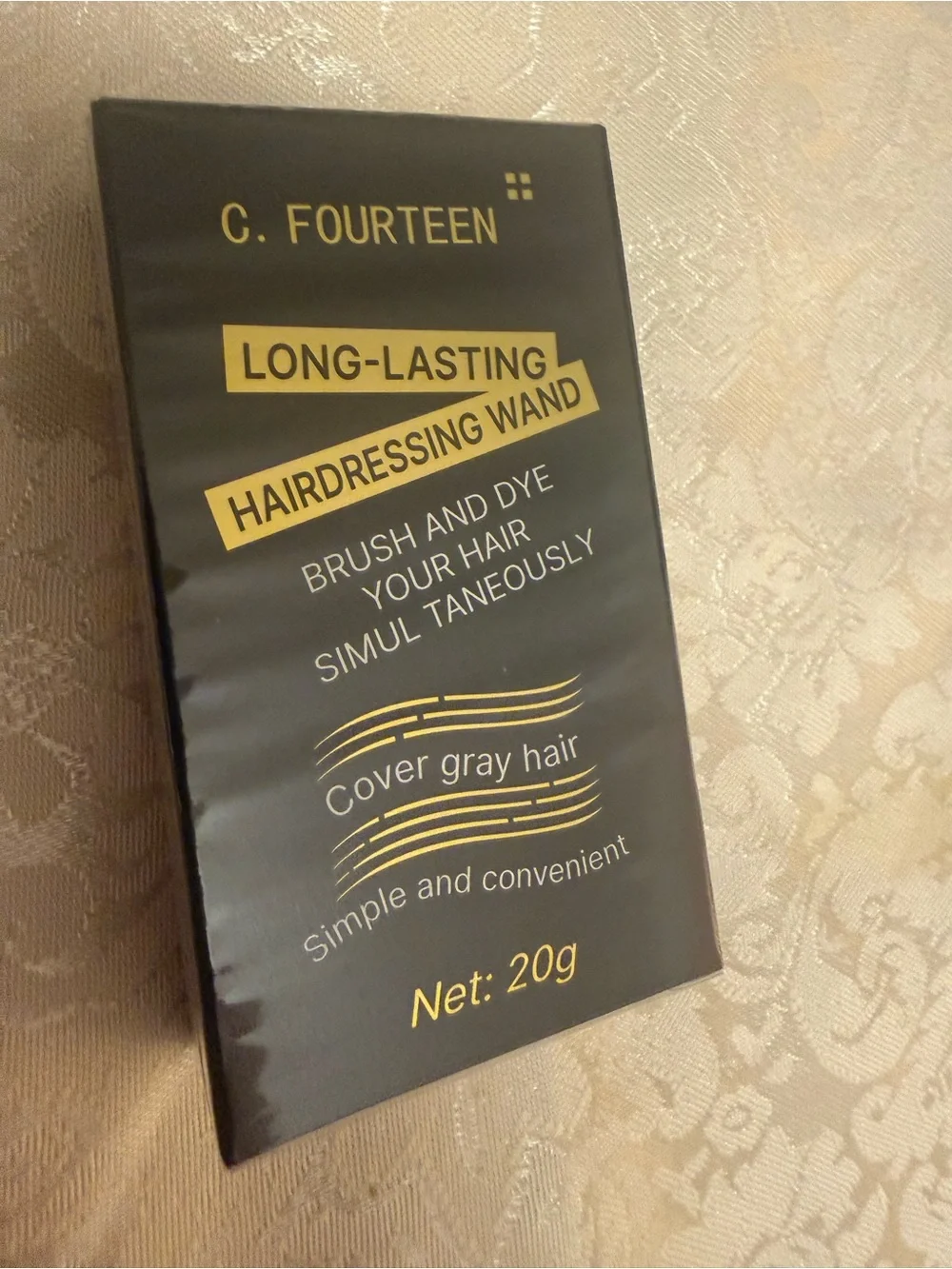 Long-Lasting Black Hair Styling Wax Stick for Men